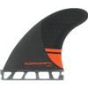 Ocean & Earth OE-2 Control Small Black/Red Thruster Single Tab Includes 3 Fins view 1
