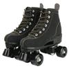 XUDREZ Cowhide Roller Skates for Women and Men High-Top Shoes Double-Row Design,Adjustable Classic Premium Roller Skates (Black,7.5) view 1