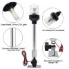Geloo 12 Inch Marine Navigation Lights, Boat Stern Light Waterproof IP67, Anchor Lights, Marine Lights White LED All Round 360Fold Down for Pontoon and Fishing Boat Yacht view 4