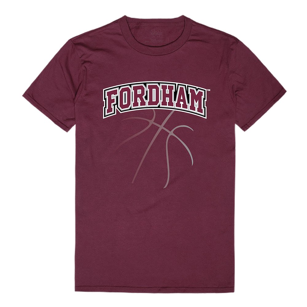 Fordham Rams College Basketball Tees, Maroonwhite, Large Marron