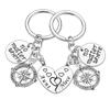 Nimteve 2PCs Aunt Gift From Niece Aunt Niece Matching Heart Keychain Niece Gifts Long Distance Relationship Keyring view 1