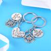 Nimteve 2PCs Aunt Gift From Niece Aunt Niece Matching Heart Keychain Niece Gifts Long Distance Relationship Keyring view 2