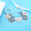 Nimteve 2PCs Aunt Gift From Niece Aunt Niece Matching Heart Keychain Niece Gifts Long Distance Relationship Keyring view 3