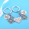 Nimteve 2PCs Aunt Gift From Niece Aunt Niece Matching Heart Keychain Niece Gifts Long Distance Relationship Keyring view 4
