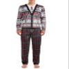 Briefly Stated Yeti to Party Mens 2 Piece Pajamas Set (Small) Grey view 1
