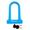 OTTOLOCK Sidekick Compact U-Lock - Heavy Duty Anti Theft Bicycle U-Lock with Keys, Silicone-Coated, Bike Accessories, Blue view 1