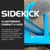 OTTOLOCK Sidekick Compact U-Lock - Heavy Duty Anti Theft Bicycle U-Lock with Keys, Silicone-Coated, Bike Accessories, Blue view 2