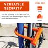 OTTOLOCK Sidekick Compact U-Lock - Heavy Duty Anti Theft Bicycle U-Lock with Keys, Silicone-Coated, Bike Accessories, Blue view 3