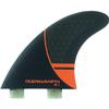 Ocean & Earth OE-1 Whip Small Black/Red Thruster Dual Tab Includes 3 Fins view 1
