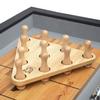 CROWN ME Shuffleboard Bowling Pin Set with 10 Pcs Premium Hardwood Bowling Pins Triangular Pinsetter Resin Bowling Ball and Carrying Bag, Fun for Shuffleboard view 2