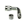 BESPORTBLE Pack of 2 Bike Universal Valve Stem Extension Adapter 90 Degree Angled Car Motorcycle Scooter Silver view 2