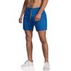 EVERWORTH Men's 2-in-1 Bodybuilding Workout Shorts Lightweight Gym Training Short Running Athletic Jogger with Zipper Pockets (Blue, US M : [Waist 31"-33"]) view 2