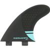 Ocean & Earth OE-2 Control Medium Black/Blue Thruster Dual Tab Includes 3 Fins view 1