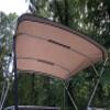 Replacement Bimini Top Canvas with Boot, Beige, 8' x 8', 16oz, by Cypress Rowe Outfitters, 4 Bow, fits 91-96" Wide, Zippered Sleeves with Matching Storage Boot view 1