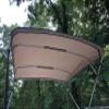 Replacement Bimini Top Canvas with Boot, Beige, 8' x 8', 16oz, by Cypress Rowe Outfitters, 4 Bow, fits 91-96" Wide, Zippered Sleeves with Matching Storage Boot view 3
