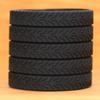 100 Black Tire Tread Silicone Wristbands view 2
