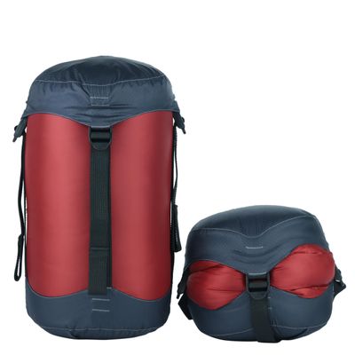 Litume Compression Stuff Sack, Water Resistant Lightweight Sleeping Bag Compression Sack with Drawstring Closure for Camping, Hiking, Backpacking, Traveling (Red, 6L)