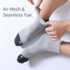 FITRELL 6 Pack Men's Athletic Ankle Socks Cushioned Sports Running Socks, Shoe Size 12-15, Grey view 4