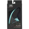 Ocean & Earth OE-3 Speed Medium Black/Blue Thruster Dual Tab Includes 3 Fins view 2