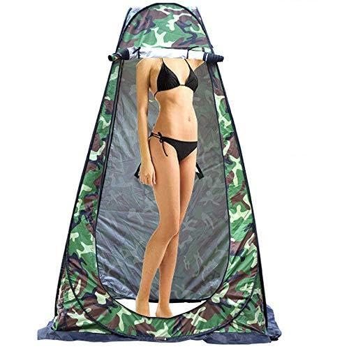 Pop Up Privacy Shelters Tent ? Instant Portable Outdoor Shower Tent, Camp Toilet, Changing Room, Rain Shelter ? for Camping and Beach ? Easy Set Up, Foldable with Carry Bag (ArmyGreen,474774.8in)