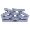 10 Gray Tire Tread Silicone Wristbands view 1