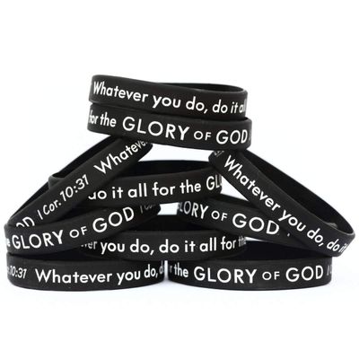10 of I Corinthians 10:31 Do it all for the Glory of God Wristbands