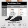 FITRELL 6 Pack Men's Ankle Running Socks Low Cut Cushioned Athletic Sports Socks, Shoe Size 12-15, Black+Gray view 3