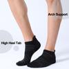 FITRELL 6 Pack Men's Ankle Running Socks Low Cut Cushioned Athletic Sports Socks, Shoe Size 12-15, Black+Gray view 4