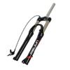 26" Straight Tube Wire Control Fork1-1/8" Aluminum Alloy Suspension Fork Mountain Bike Disc Brake Travel Width 100mm,Black-26inch view 1