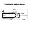 26" Straight Tube Wire Control Fork1-1/8" Aluminum Alloy Suspension Fork Mountain Bike Disc Brake Travel Width 100mm,Black-26inch view 2