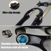26" Straight Tube Wire Control Fork1-1/8" Aluminum Alloy Suspension Fork Mountain Bike Disc Brake Travel Width 100mm,Black-26inch view 4