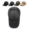 Kangqifen Unisex Baseball Cap Full Mesh Plain Blank Trucker Hats Solid Color Sun Visor Adjustable Black view 3