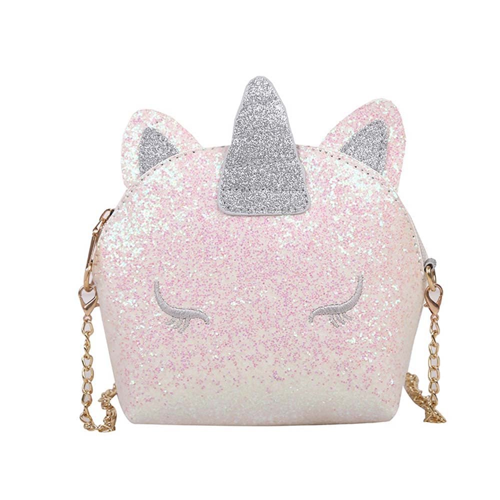 Women Unicorn Sequin Glitter Crossbody Shoulder Purse Handbag Satchel Shell Bag