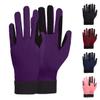 ChinFun Women's Horse Riding Gloves Stretchable Equestrian Gloves Breathable for Outdoor Horseback Cycling Driving Purple S view 1