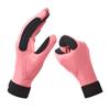 ChinFun Women's Horse Riding Gloves Stretchable Equestrian Gloves Breathable for Outdoor Horseback Cycling Driving Deep Pink XL view 3
