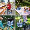RAYMACE Bicycle Basket Dog Bike Handlebar Basket Front,Folding Detachable Quick Release Easy Install,Cycling Picnic Bag view 3