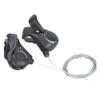 Shift Levers, 3X7 Speed Thumb Gear Shifters, Gear Shifter, Shifter with Inner Shift Cables for Mountain Road City Folding Bike, 1 Pair view 1