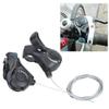 Shift Levers, 3X7 Speed Thumb Gear Shifters, Gear Shifter, Shifter with Inner Shift Cables for Mountain Road City Folding Bike, 1 Pair view 3