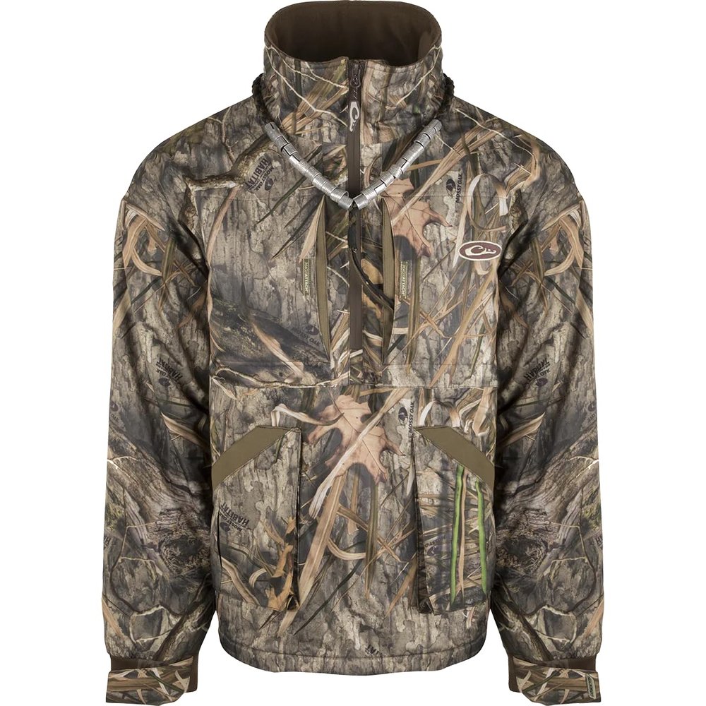 Drake Waterfowl Refuge 3.0 Fleece-Lined 1/4 Zip Mossy Oak Bottomland Large