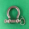 US Stainless 2 Pieces Stainless Steel 316 Anti-Off Bow Shackle with Locking Ring 5/16" (8mm) Marine Grade view 4