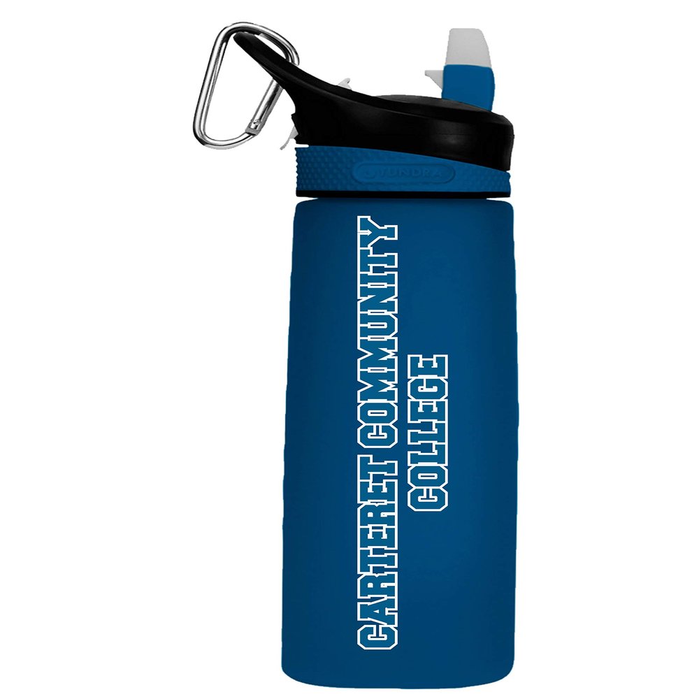 Carteret Community College Tritan Plastic Frosted Sport Bottle, Design-1 - Saphire