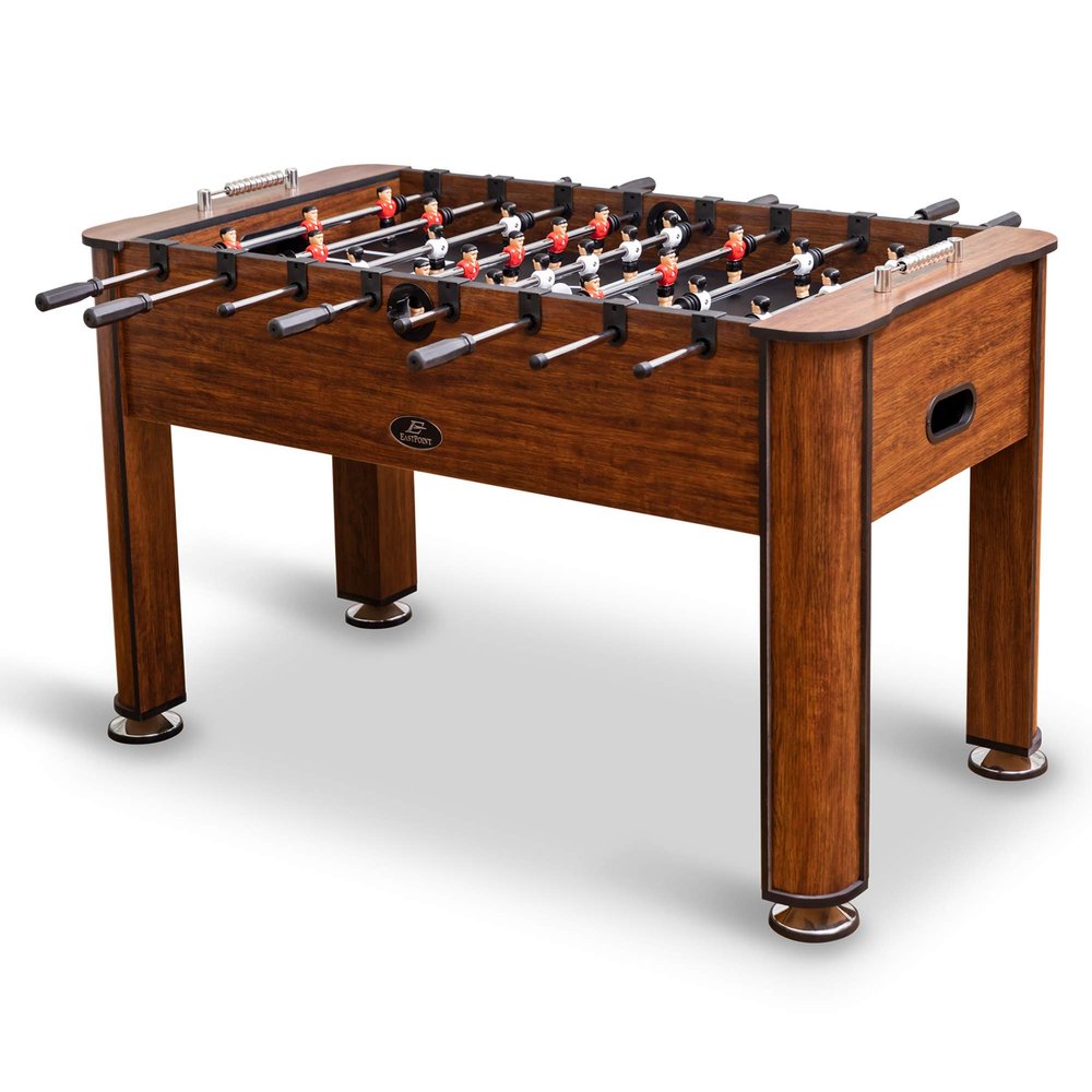 EastPoint 56-Inch Official Competition Size Foosball Table - Torino Wood Cabinet - Quick-Connect Rods for Fast Game Table Setup - Bead Scoring & Levelers for Tabletop Games
