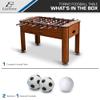 EastPoint 56-Inch Official Competition Size Foosball Table - Torino Wood Cabinet - Quick-Connect Rods for Fast Game Table Setup - Bead Scoring & Levelers for Tabletop Games view 2