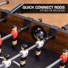 EastPoint 56-Inch Official Competition Size Foosball Table - Torino Wood Cabinet - Quick-Connect Rods for Fast Game Table Setup - Bead Scoring & Levelers for Tabletop Games view 3