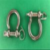 US Stainless Anti-Off Shackles Stainless Steel 316 Anchor Chain 1/4" or 6mm by 4' Long with Anti-Off Shackles Advanced Lock Ring Design view 2