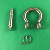 US Stainless Anti-Off Shackles Stainless Steel 316 Anchor Chain 1/4" or 6mm by 4' Long with Anti-Off Shackles Advanced Lock Ring Design view 4