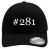 #281 - Embroidered Adjustable Fit Baseball Hat | Unisex Cap for Men and Women | Modern Cap with Adjustable Fit Band and Pre-Curved Bill | Black | Large/X-Large view 1