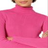 Amazon Essentials Women's Slim-Fit Lightweight Long-Sleeve Turtleneck Sweater, Bright Pink, Large view 3