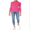 Amazon Essentials Women's Slim-Fit Lightweight Long-Sleeve Turtleneck Sweater, Bright Pink, Large view 4