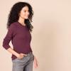 Amazon Essentials Women's Crewneck Sweater, 100% Cotton, Burgundy, X-Large, Plus Size Available view 3